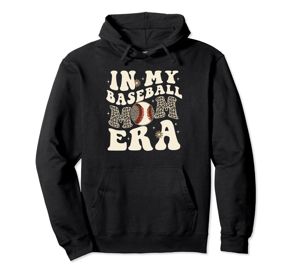 My Baseball Mom Mama Era Leopard Mom Hoodie - Graphic Print Unisex - T-Shirt, Sweatshirt, Hoodie