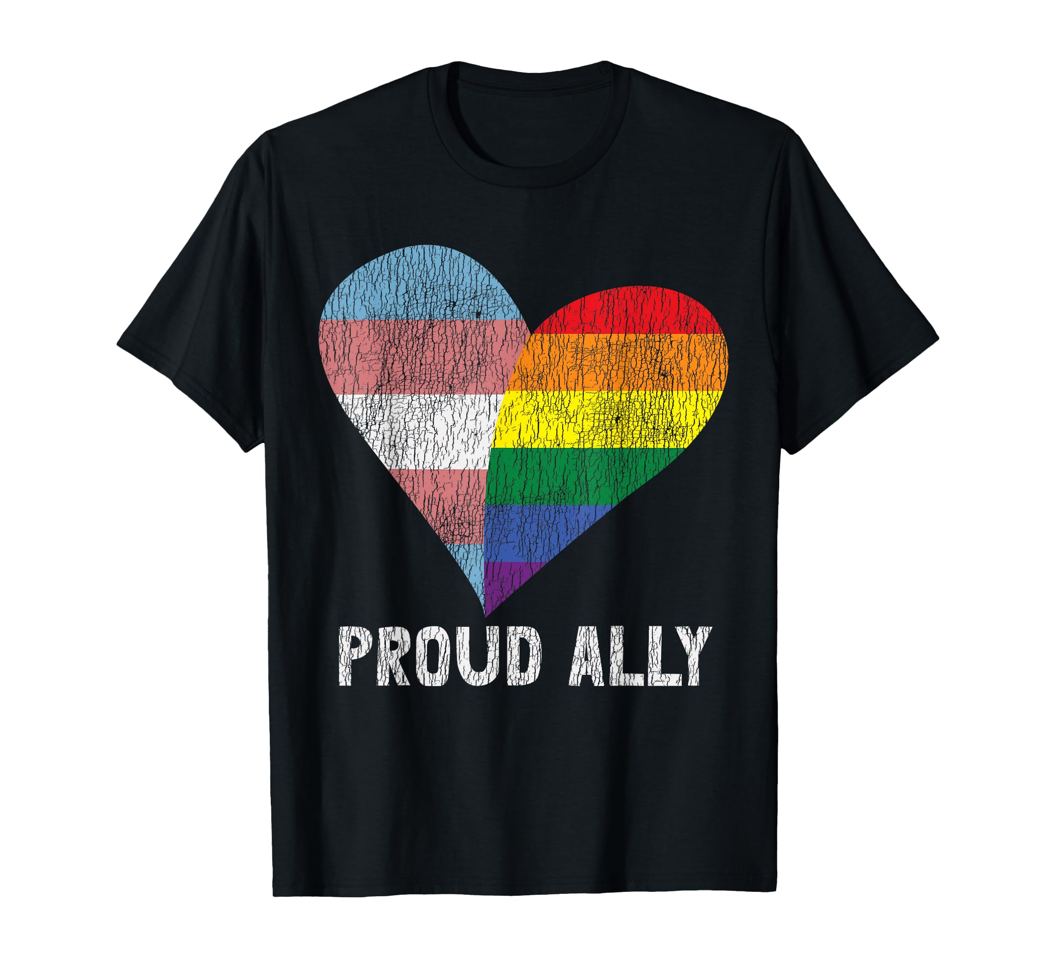 Lgbtq Pride Usa Proud Ally Lesbian Gay T-Shirt - Trendy Graphic Unisex - T-Shirt, Sweatshirt, Hoodie