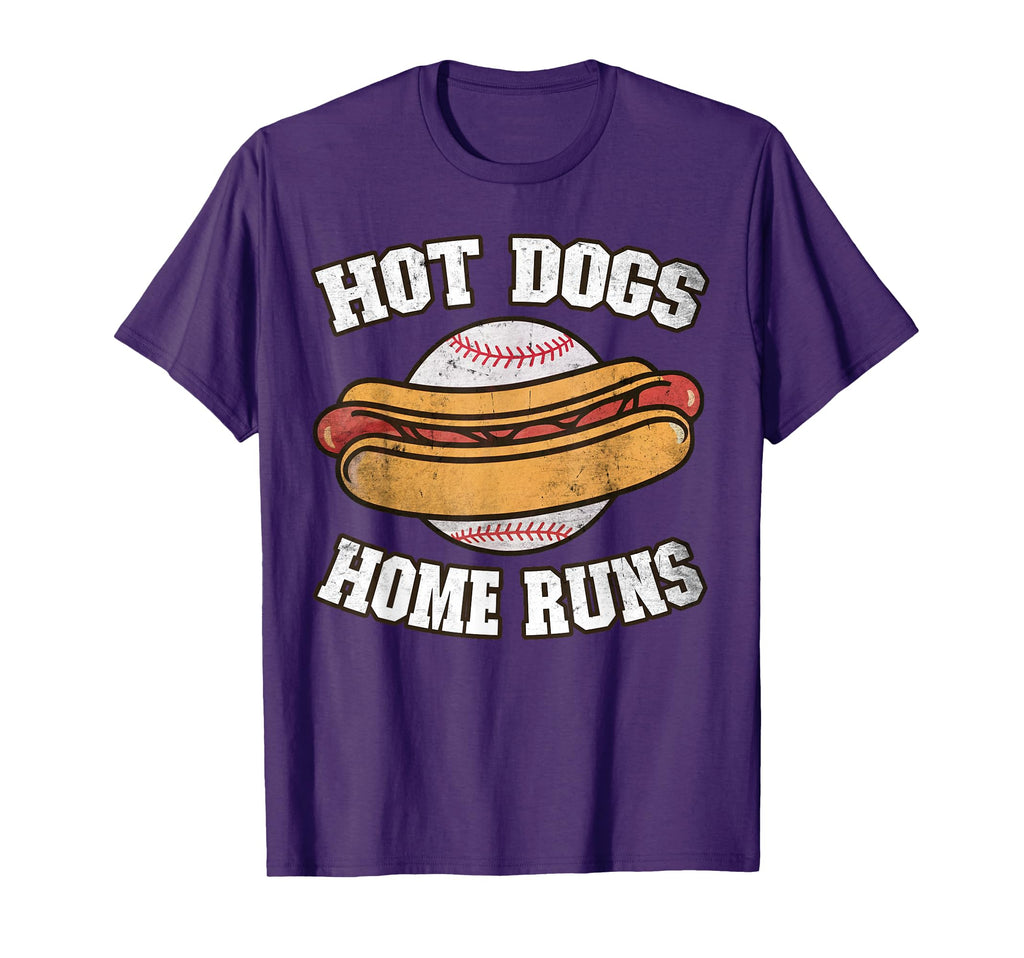 Hot Dogs And Home Runs Ballpark Playing T-Shirt - Aesthetic Graphic Unisex - T-Shirt, Sweatshirt, Hoodie