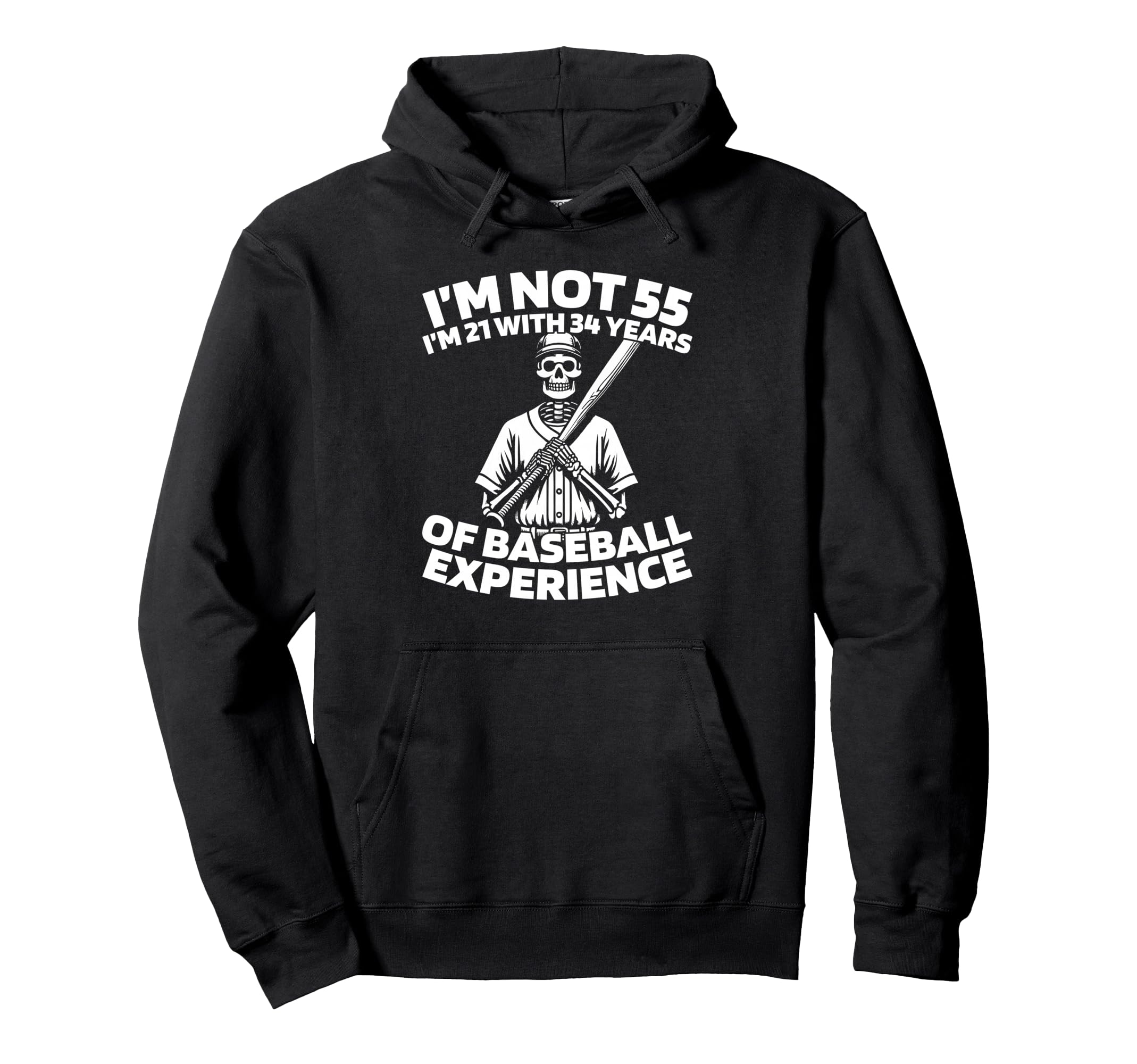 55 Years Old Team Sport Baseballer Hoodie - Unique Graphic for Adults - T-Shirt, Sweatshirt, Hoodie