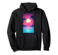 80S Vaporwave Aesthetic Landscape Hoodie - Graphic Print Unisex - T-Shirt, Sweatshirt, Hoodie