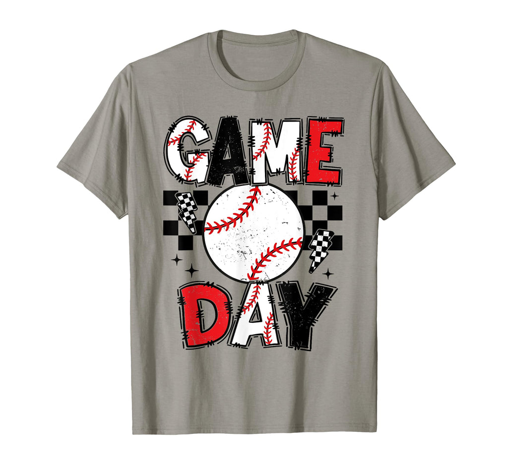 Baseball Game Day Vibes Red Team Player T-Shirt - Minimalist Print Unisex - T-Shirt, Sweatshirt, Hoodie
