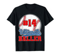Baseball Baller Player Number 14 T-Shirt - Casual Everyday Wear Men Women - T-Shirt, Sweatshirt, Hoodie