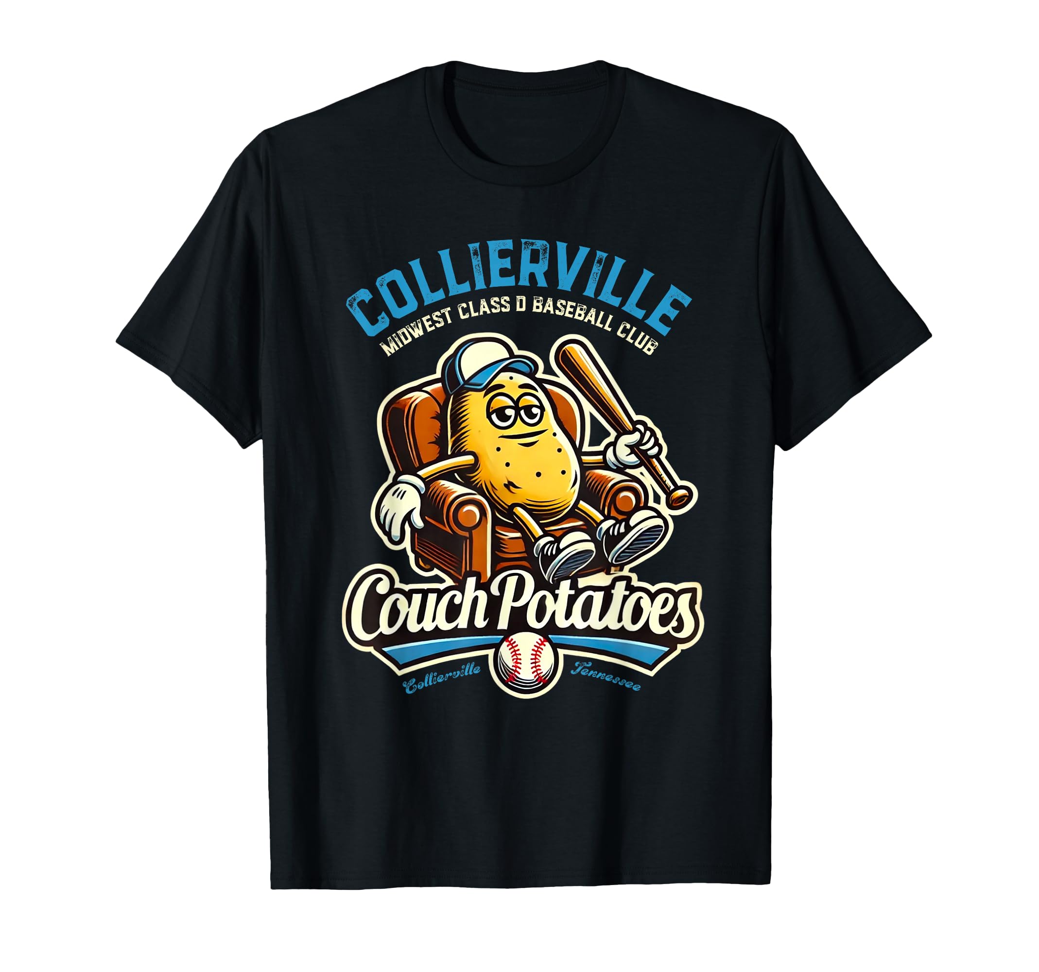 Minor League Baseball Collierville T-Shirt - Graphic Print for Adults - T-Shirt, Sweatshirt, Hoodie