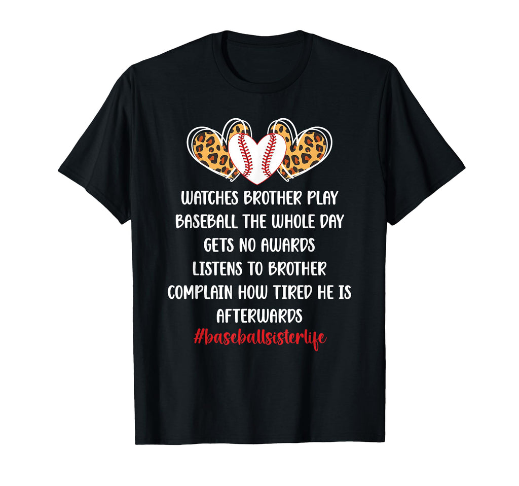 Baseball Sister Life Baseball Players T-Shirt - Novelty Apparel Unisex - T-Shirt, Sweatshirt, Hoodie