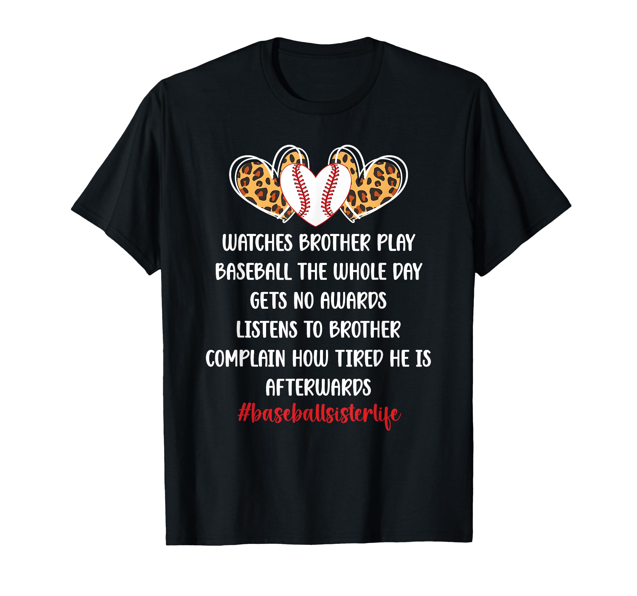 Baseball Sister Life Baseball Players T-Shirt - Novelty Apparel Unisex - T-Shirt, Sweatshirt, Hoodie