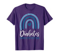 Diabetes Awareness Month Rainbow T1 T2 T-Shirt - Unique Graphic Men Women - T-Shirt, Sweatshirt, Hoodie