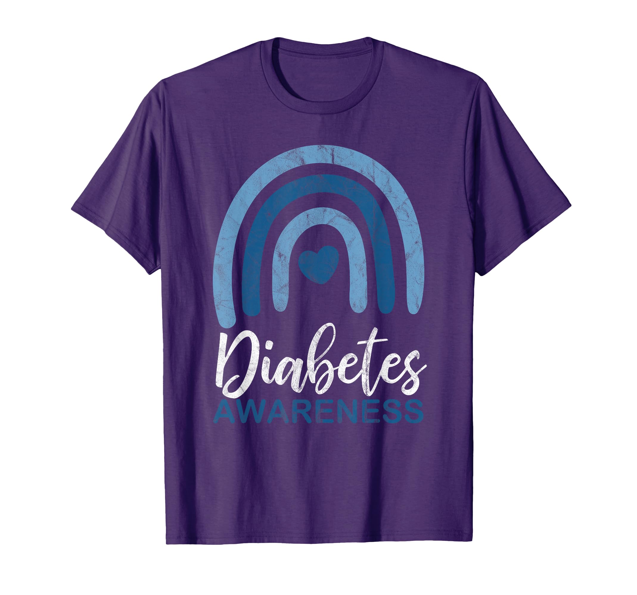 Diabetes Awareness Month Rainbow T1 T2 T-Shirt - Unique Graphic Men Women - T-Shirt, Sweatshirt, Hoodie