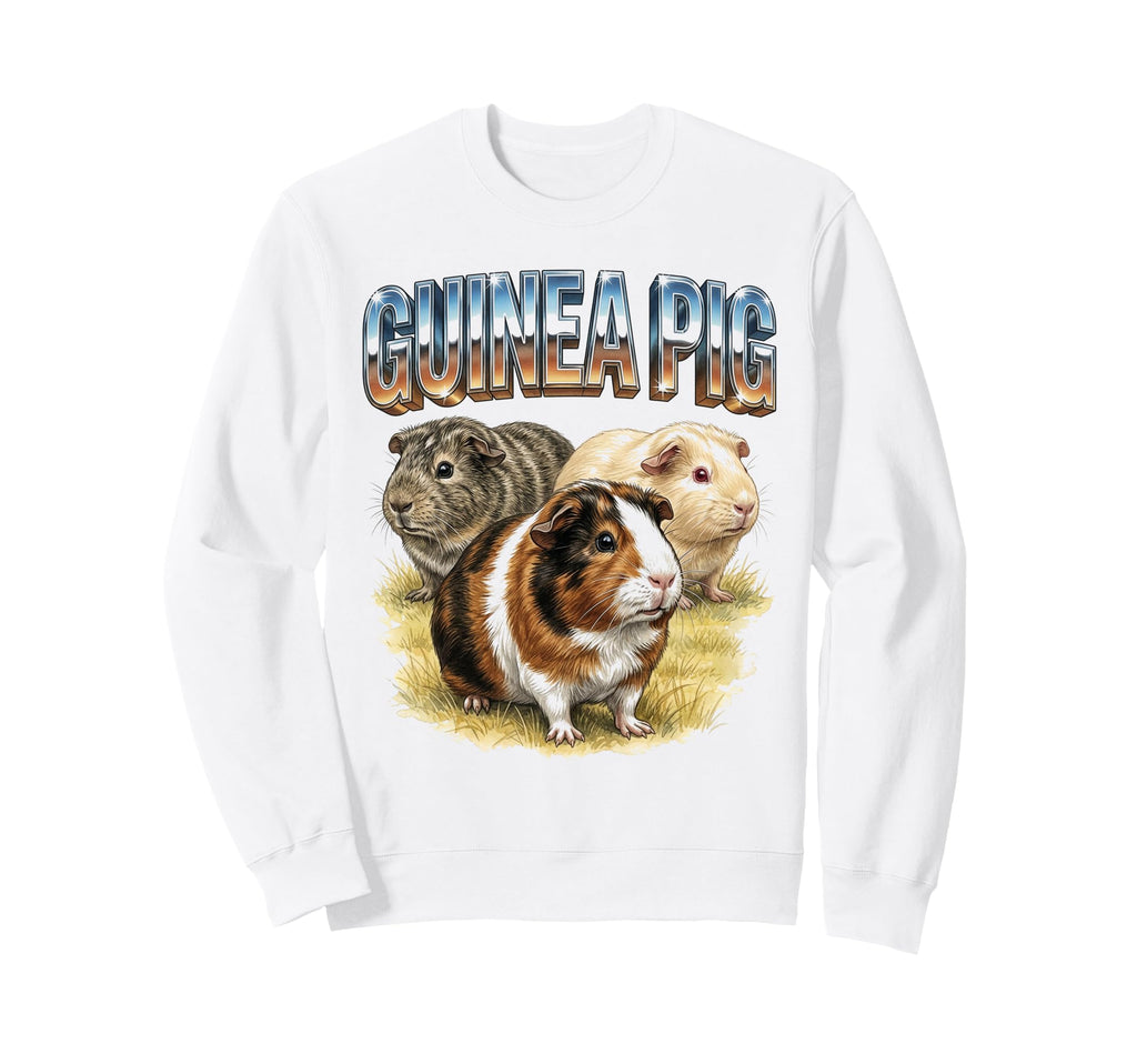 Guinea Pig 70S 90S Guinea Pig Animal Sweatshirt - Novelty Apparel Unisex - T-Shirt, Sweatshirt, Hoodie