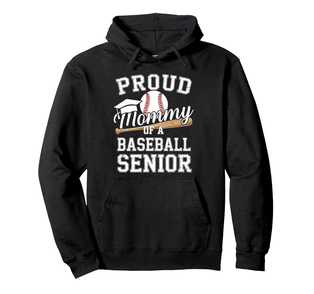 Proud Mommy 2026 Senior Baseball Graduation Hoodie - Graphic Print Unisex - T-Shirt, Sweatshirt, Hoodie