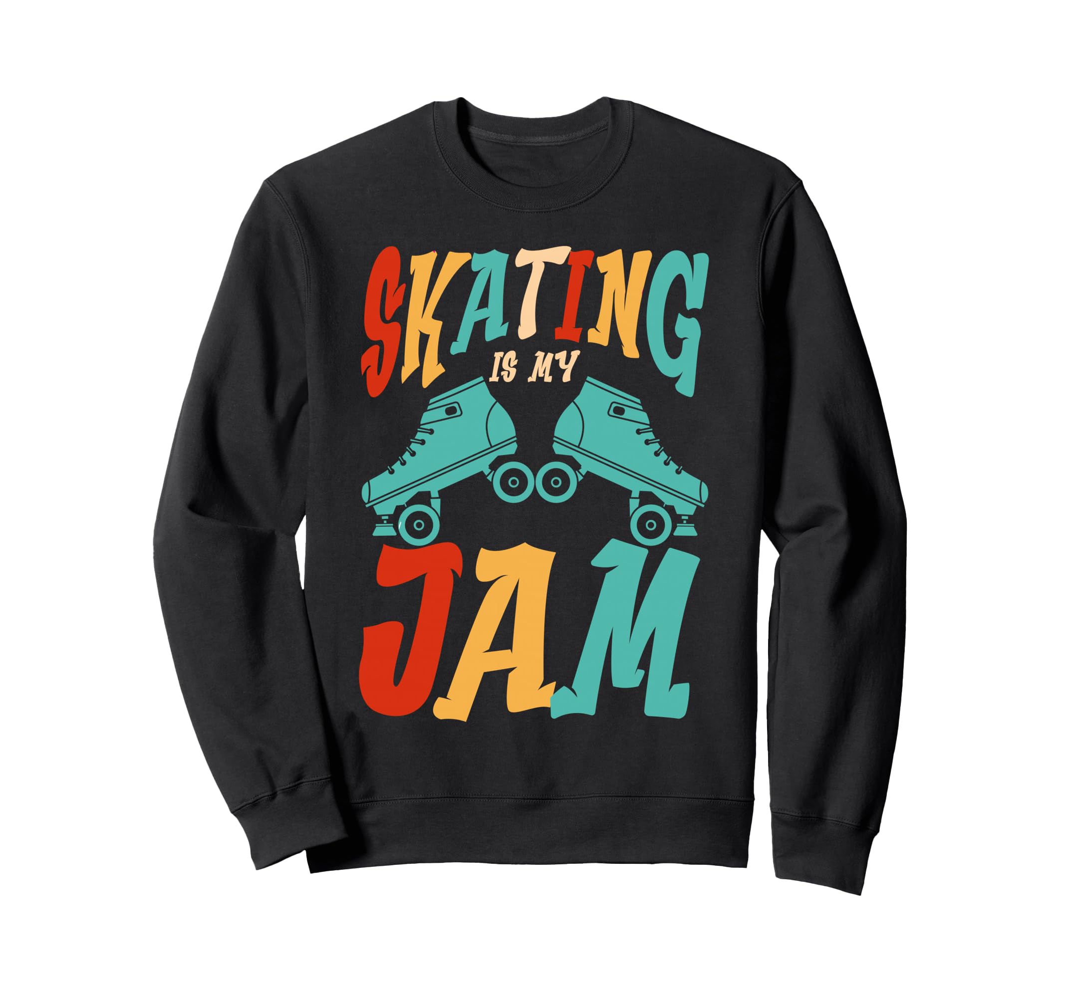 Roller Skating Skate 1970S Skating Sweatshirt - Unique Graphic for Adults - T-Shirt, Sweatshirt, Hoodie