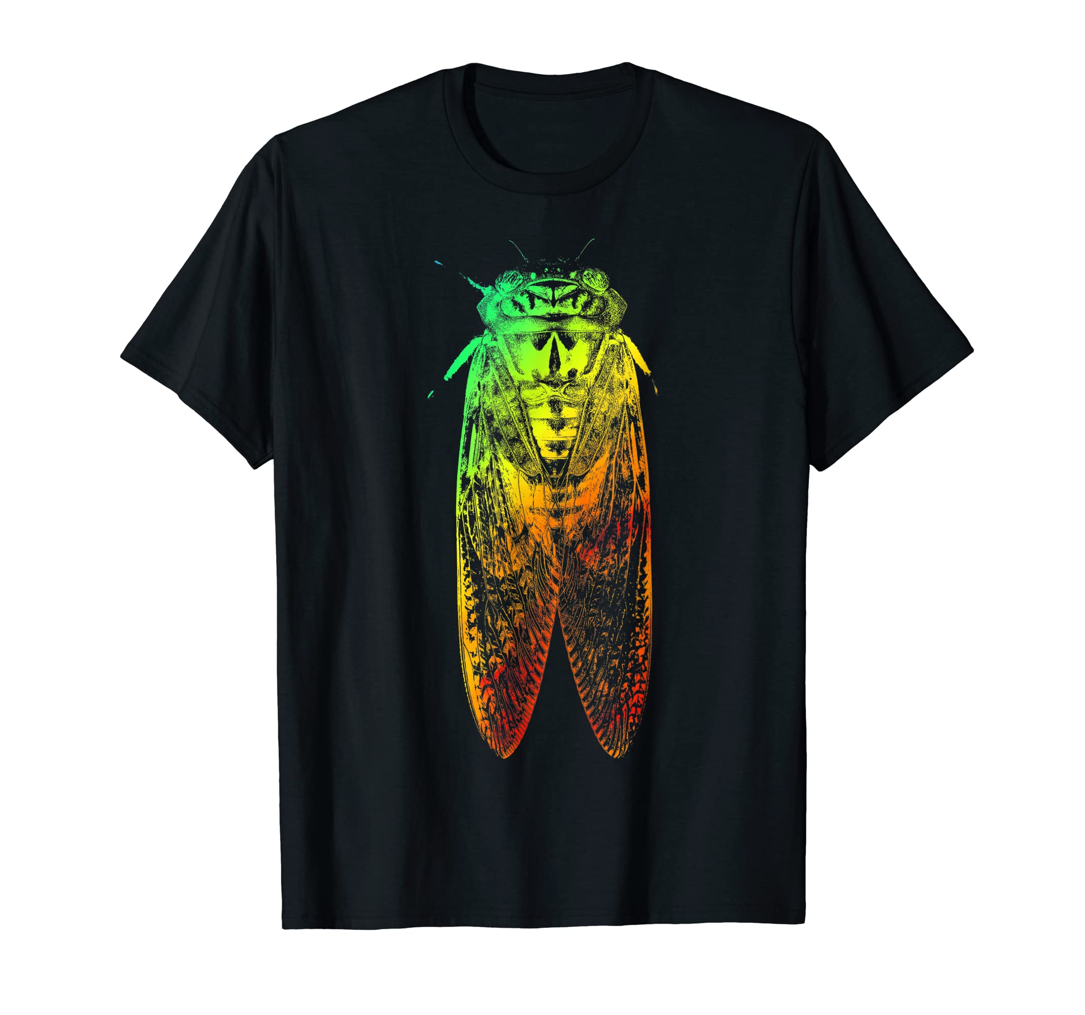 Cicadas Colorful Rainbow T-Shirt - Minimalist Print Men Women - T-Shirt, Sweatshirt, Hoodie