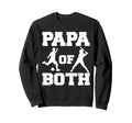 Papa Both Funny Soccer Baseball Papa Sweatshirt - Aesthetic Graphic Unisex - T-Shirt, Sweatshirt, Hoodie
