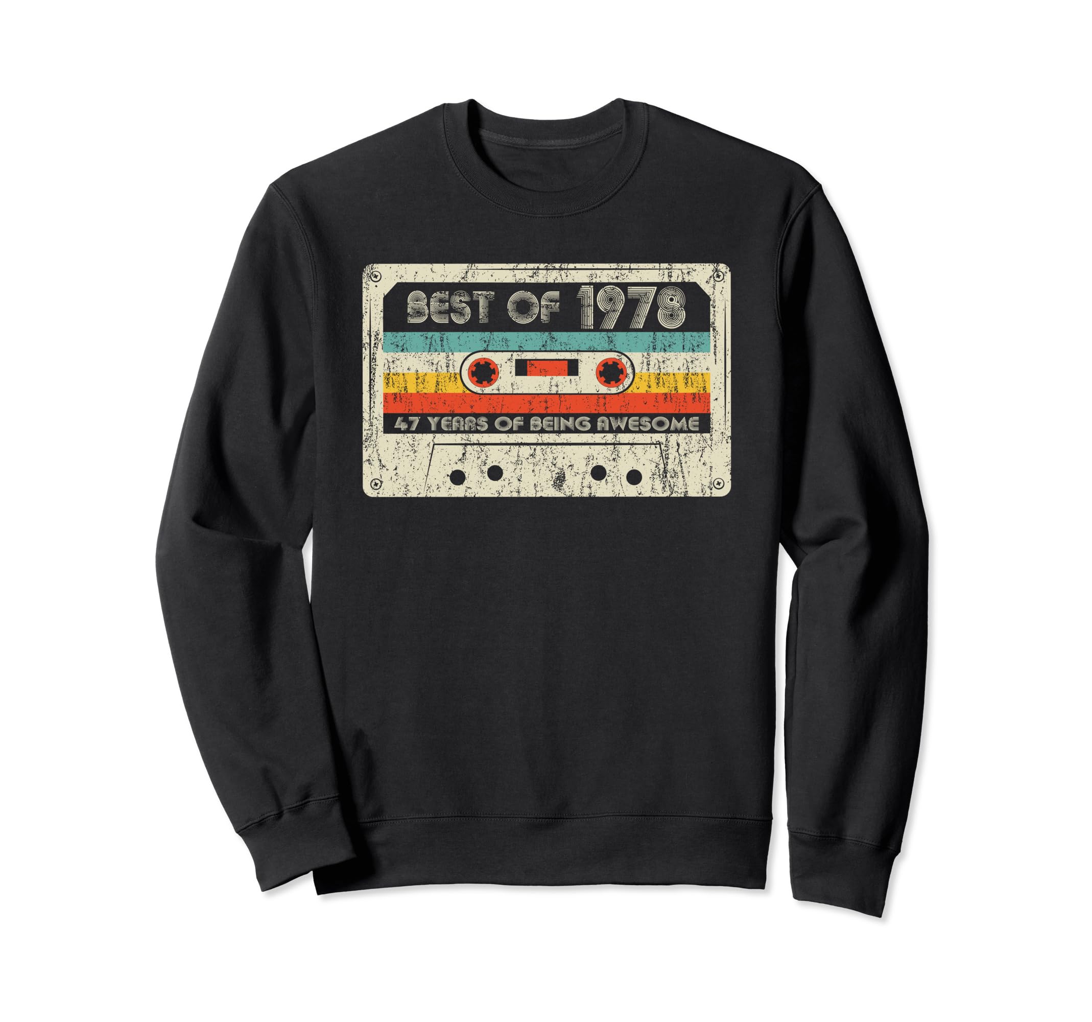 Best 1978 1978 Birthday Cassette Tape Sweatshirt - Minimalist Print Unisex - T-Shirt, Sweatshirt, Hoodie