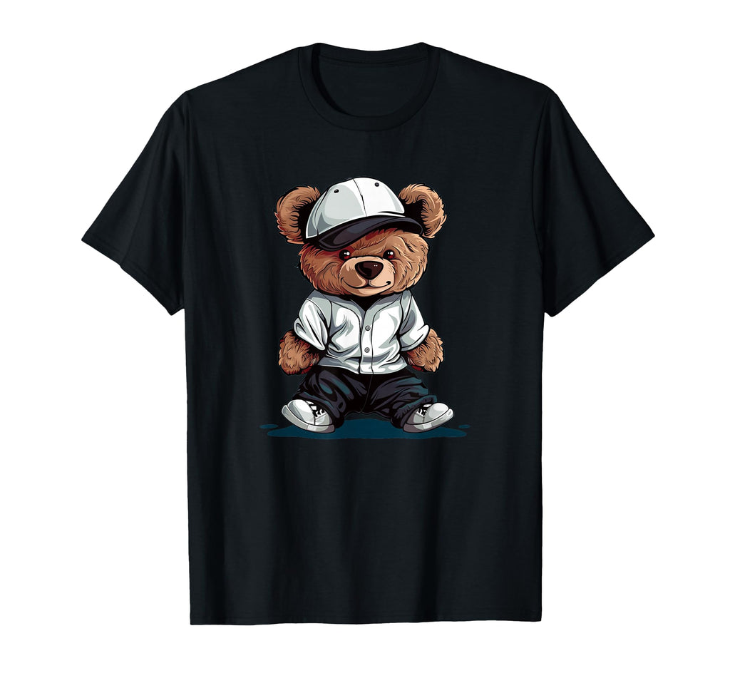 Cap Teddy Bear Baseball Costume T-Shirt - Unique Graphic Unisex - T-Shirt, Sweatshirt, Hoodie
