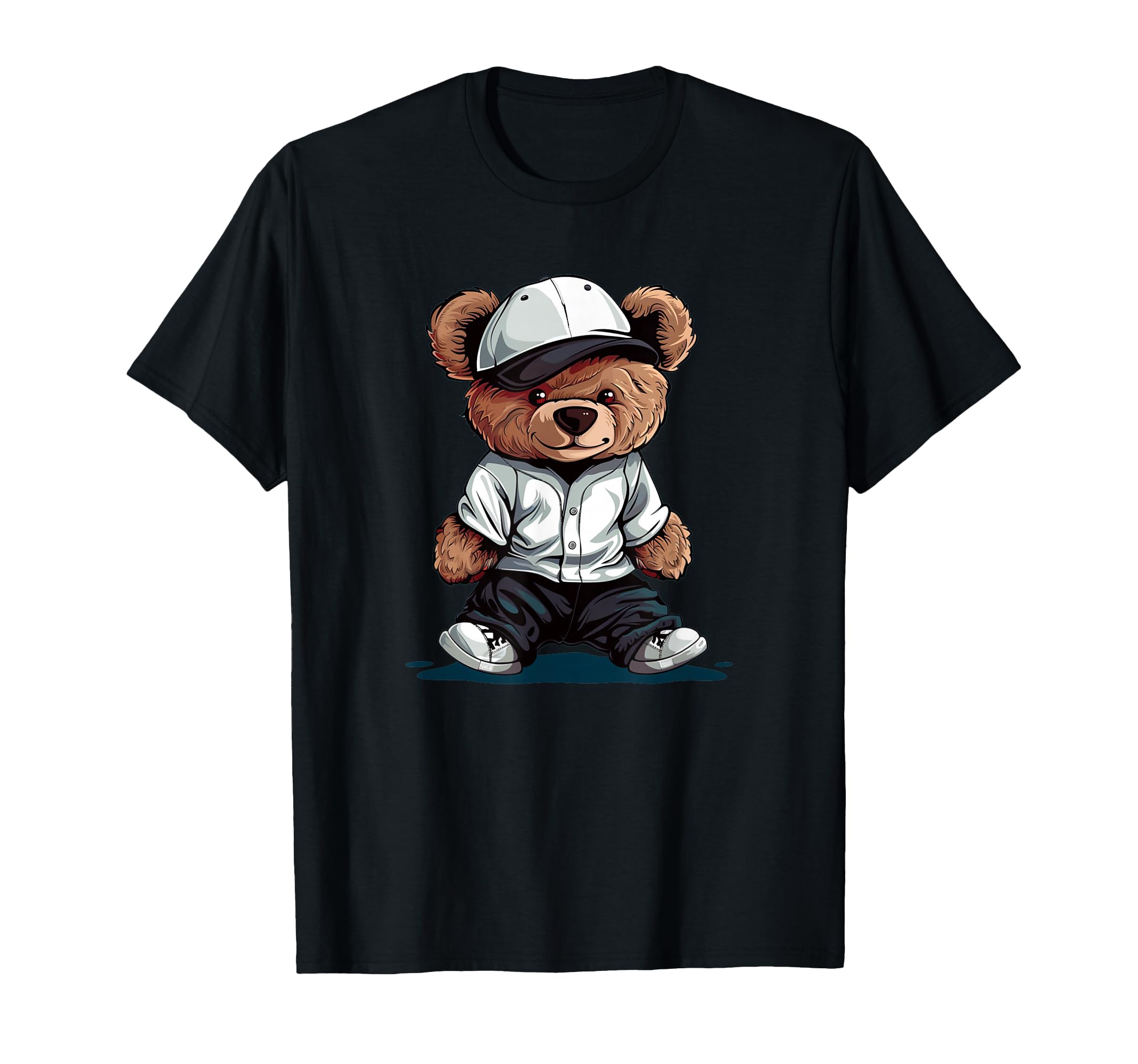 Cap Teddy Bear Baseball Costume T-Shirt - Unique Graphic Unisex - T-Shirt, Sweatshirt, Hoodie