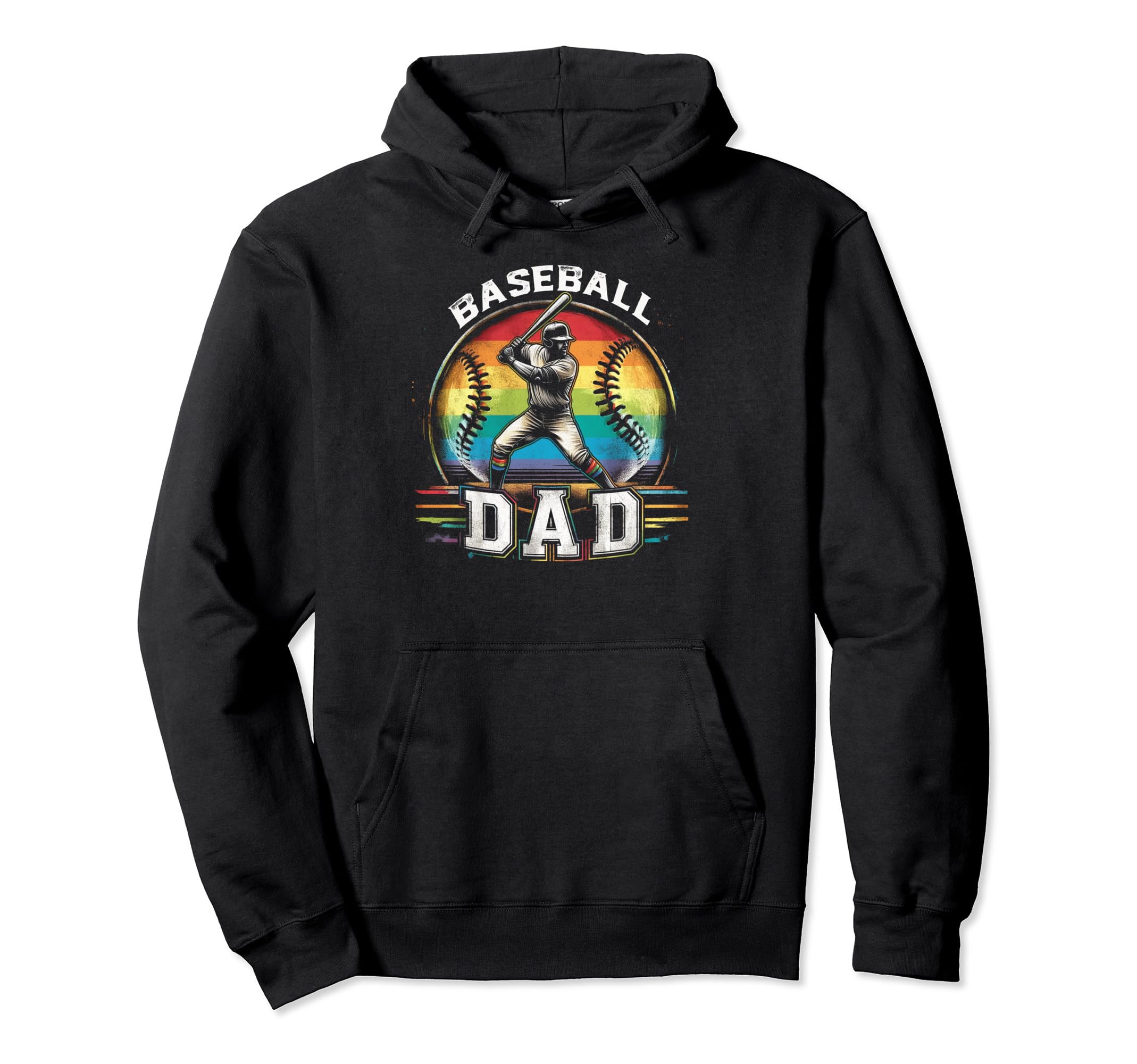 Baseball Dad Fathers Day Hoodie - Aesthetic Graphic Unisex - T-Shirt, Sweatshirt, Hoodie