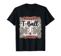 T Ball Mom Leopard Yellow Heart T-Shirt - Fun Novelty Design Unisex - T-Shirt, Sweatshirt, Hoodie