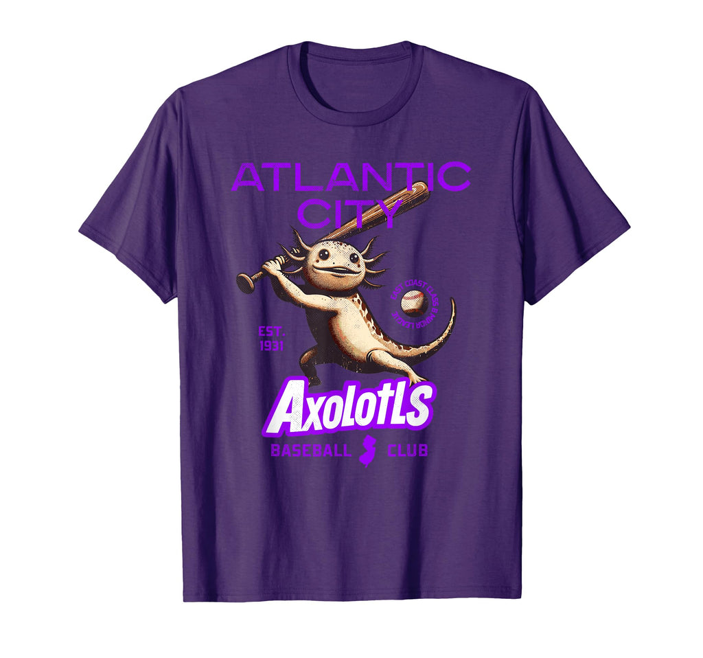 Atlantic City Axolotls Minor League T-Shirt - Minimalist Print for Adults - T-Shirt, Sweatshirt, Hoodie