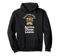 Busy Raising Ballers Arrive Cheer Hoodie - Casual Everyday Wear for Adults - T-Shirt, Sweatshirt, Hoodie