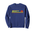 Beckett First Name Logo Sunset Surfer Sweatshirt - Trendy Graphic Unisex - T-Shirt, Sweatshirt, Hoodie