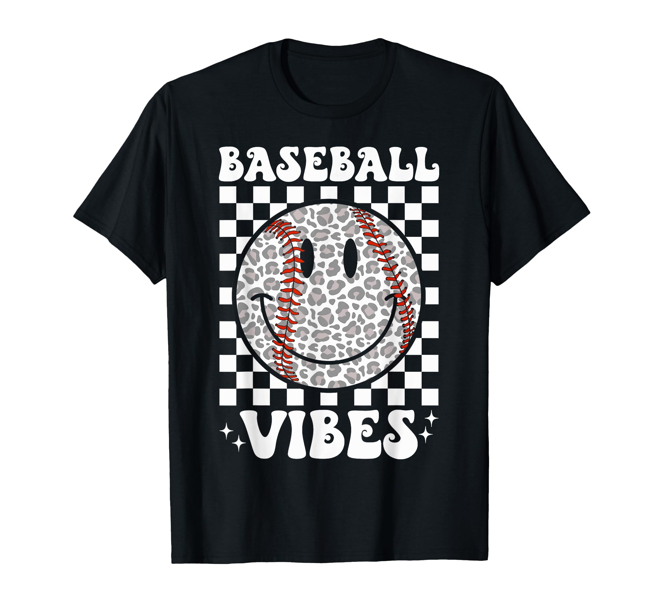 Funny Leopard Baseball Vibes Game Day T-Shirt - Trendy Graphic Unisex - T-Shirt, Sweatshirt, Hoodie