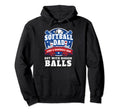 Softball Dad Like Baseball Dad Us Hoodie - Aesthetic Graphic Men Women - T-Shirt, Sweatshirt, Hoodie