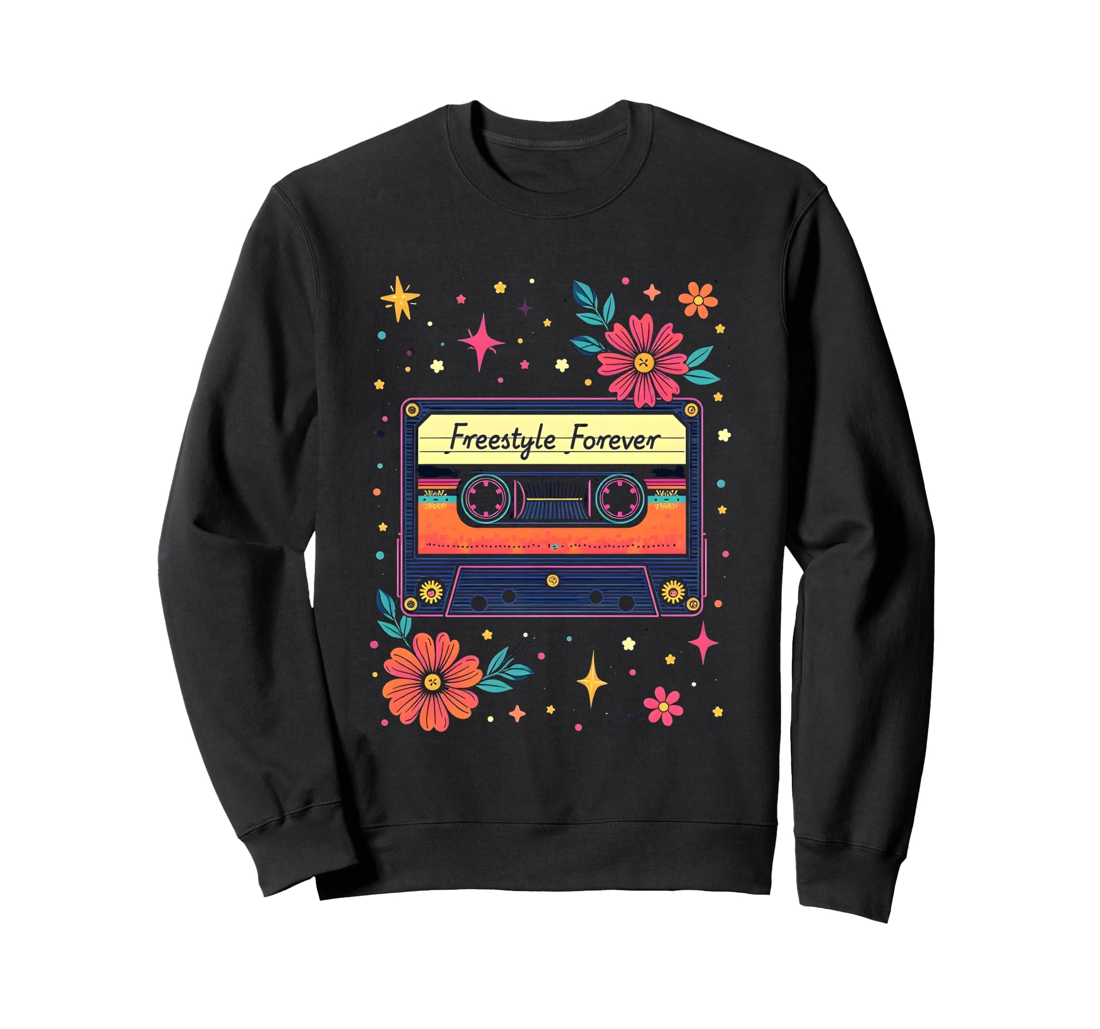 Freestyle Forever Cassette Tape Art Sweatshirt - Trendy Graphic Men Women - T-Shirt, Sweatshirt, Hoodie