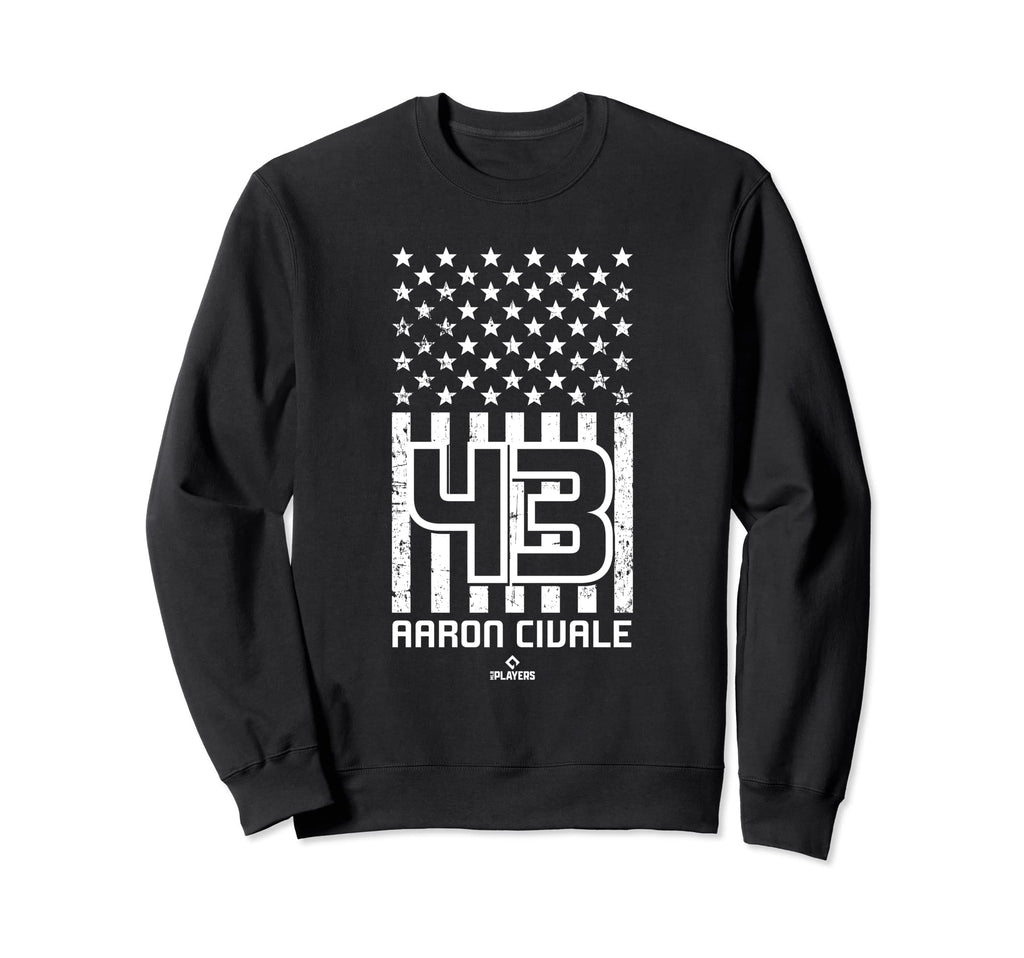 Aaron Civale Flag Cleveland Baseball Sweatshirt - Custom Art Print Unisex - T-Shirt, Sweatshirt, Hoodie