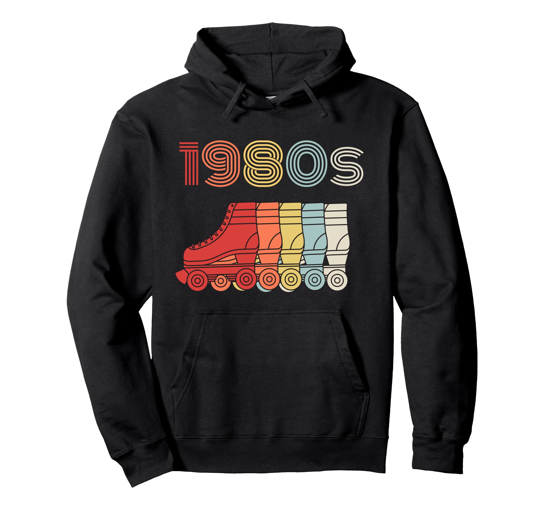 1980S Roller Skates 80S Disco Skates Hoodie - Unique Graphic for Adults - T-Shirt, Sweatshirt, Hoodie