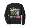 1998 Birthday Funny Old Cassette Sweatshirt - Unique Graphic for Adults - T-Shirt, Sweatshirt, Hoodie