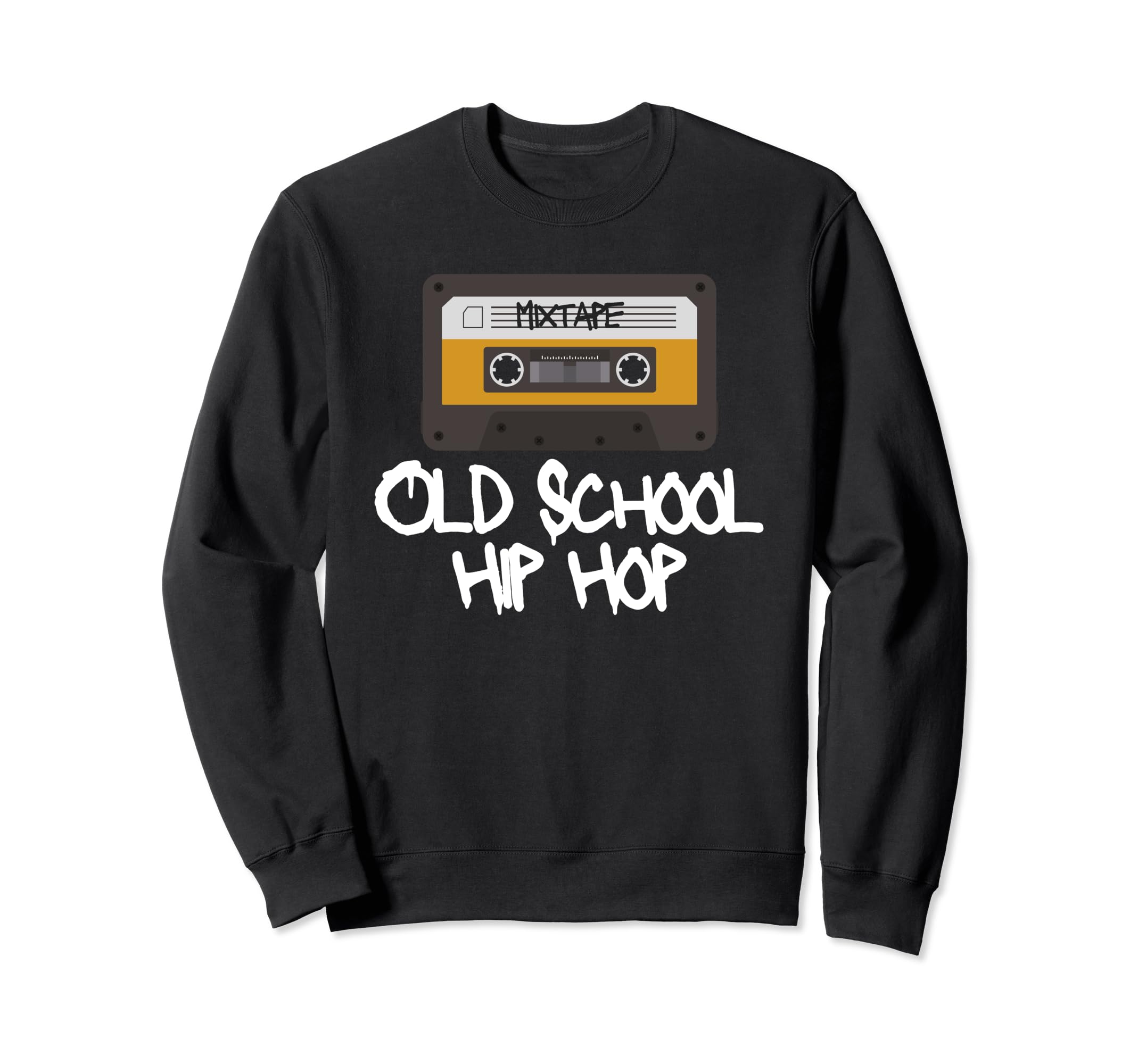 Old School Hip Hop Mixtape Cassette Sweatshirt - Trendy Graphic for Adults - T-Shirt, Sweatshirt, Hoodie