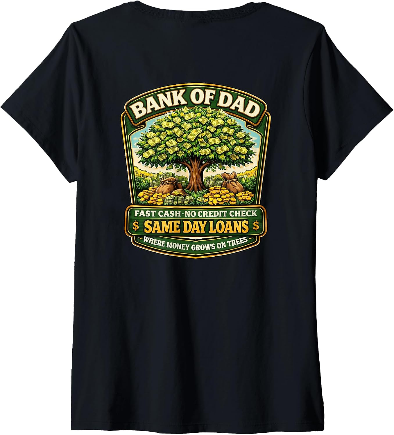 Funny Bank Of Dad Father Day Joke Merch - Adult & Kids T-Shirts, Sweatshirts & Hoodies apparel design preview 1