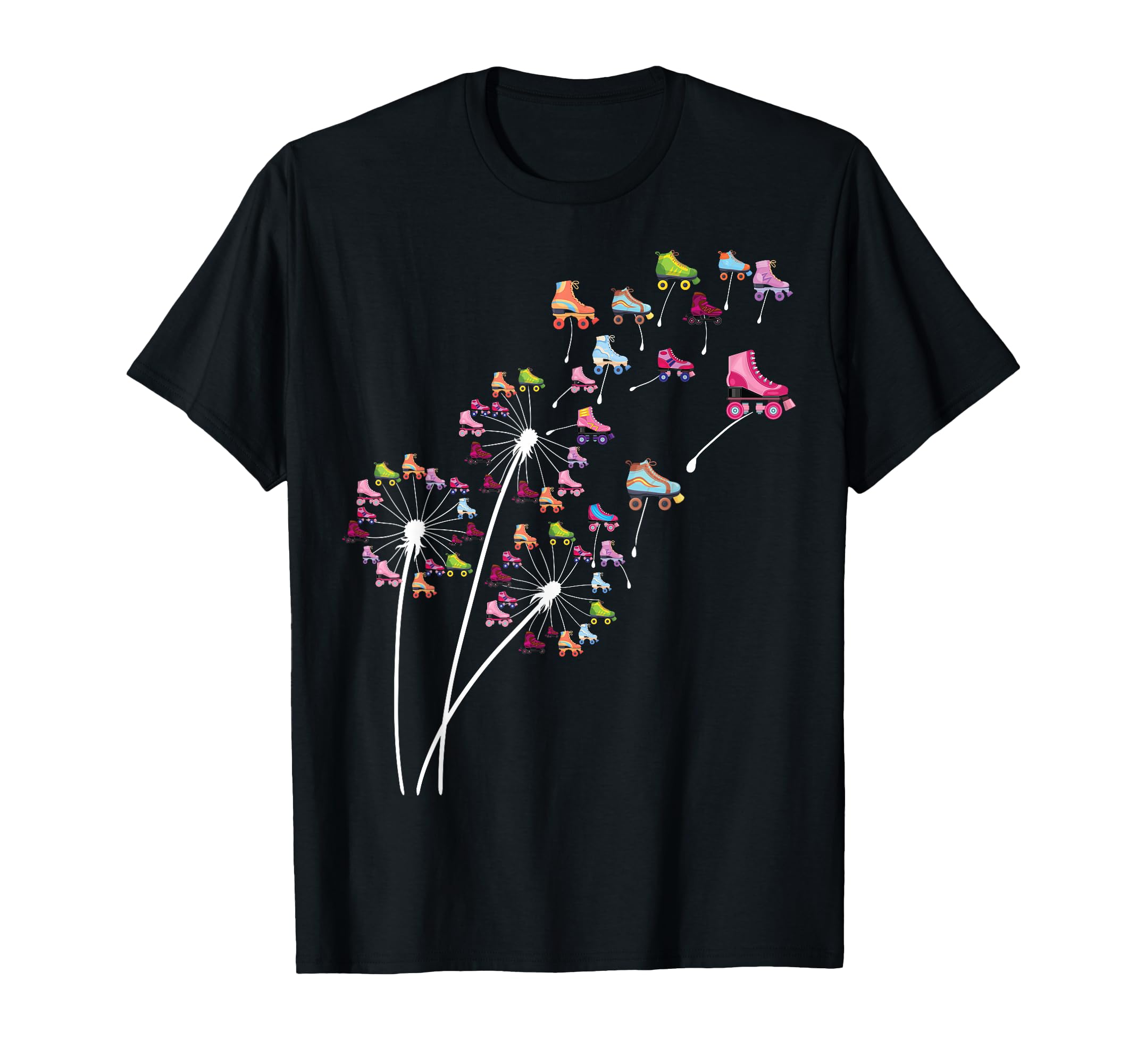 Dandelion Roller Skate Flower T-Shirt - Casual Everyday Wear for Adults - T-Shirt, Sweatshirt, Hoodie