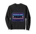 Cassette Tape Nostalgic Vibes Sweatshirt - Minimalist Print for Adults - T-Shirt, Sweatshirt, Hoodie