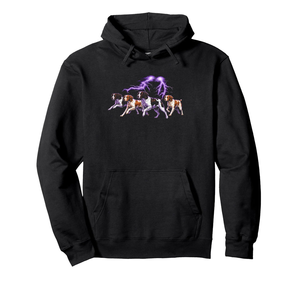 Brittany 90S Dog Lover 80S Brittany Owner Hoodie - Minimalist Print Unisex - T-Shirt, Sweatshirt, Hoodie