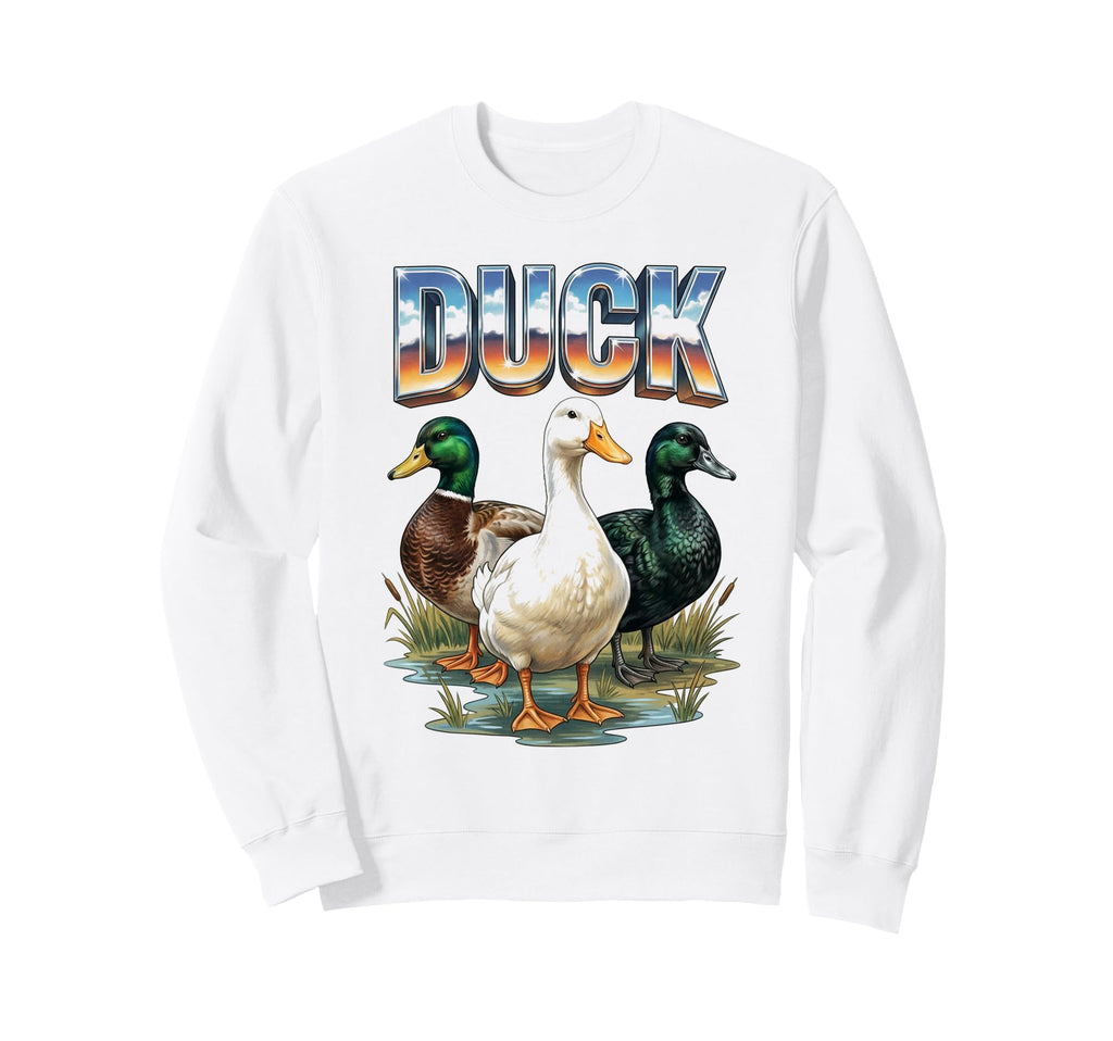Duck 70S 90S Duck Farm Birds Lover Sweatshirt - Streetwear Style Unisex - T-Shirt, Sweatshirt, Hoodie