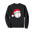 Baseball Santa Hat Baseball Sweatshirt - Custom Art Print Unisex - T-Shirt, Sweatshirt, Hoodie