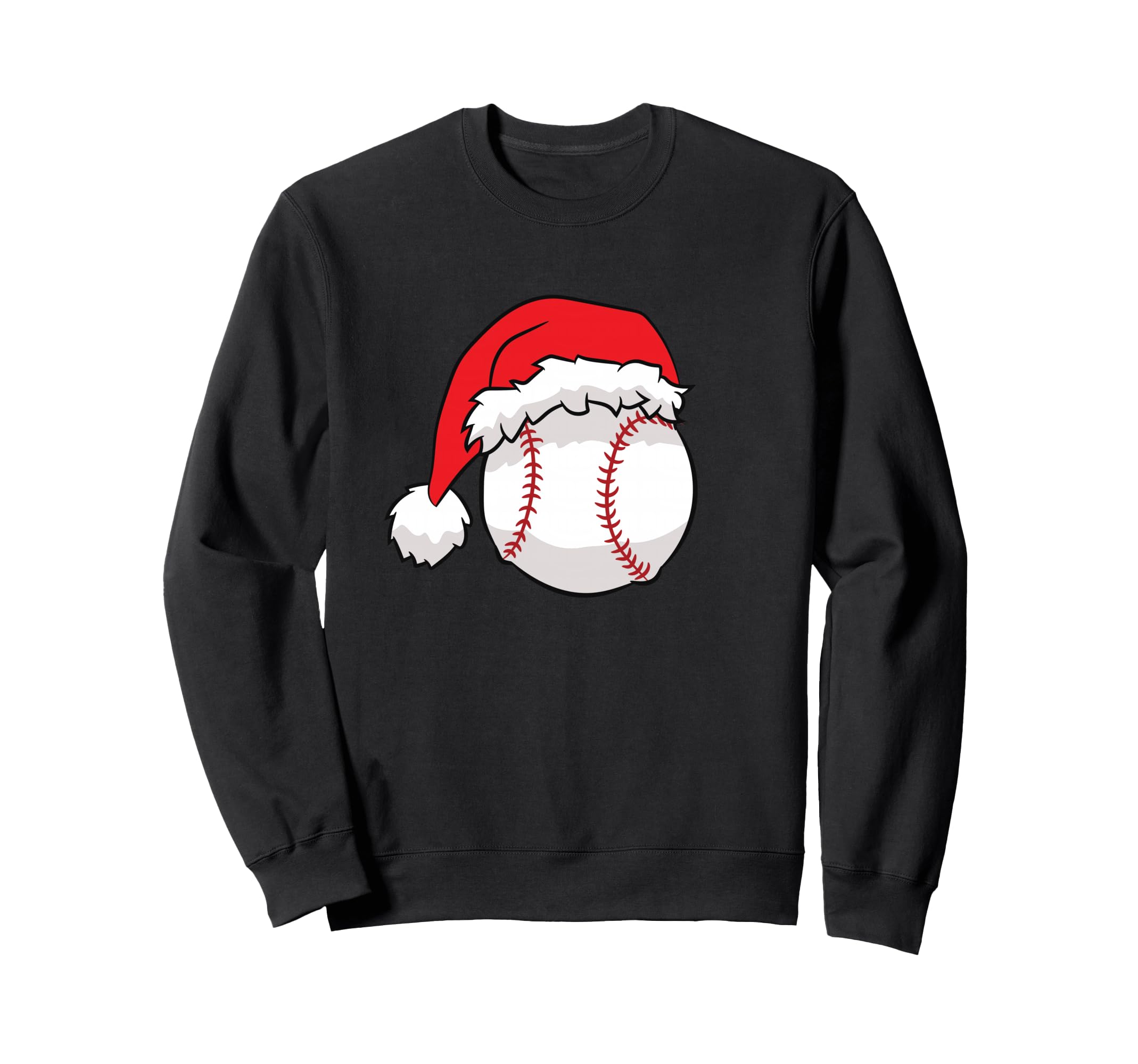 Baseball Santa Hat Baseball Sweatshirt - Custom Art Print Unisex - T-Shirt, Sweatshirt, Hoodie