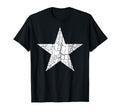 Star Distressed White Star White T-Shirt - Novelty Apparel for Adults - T-Shirt, Sweatshirt, Hoodie