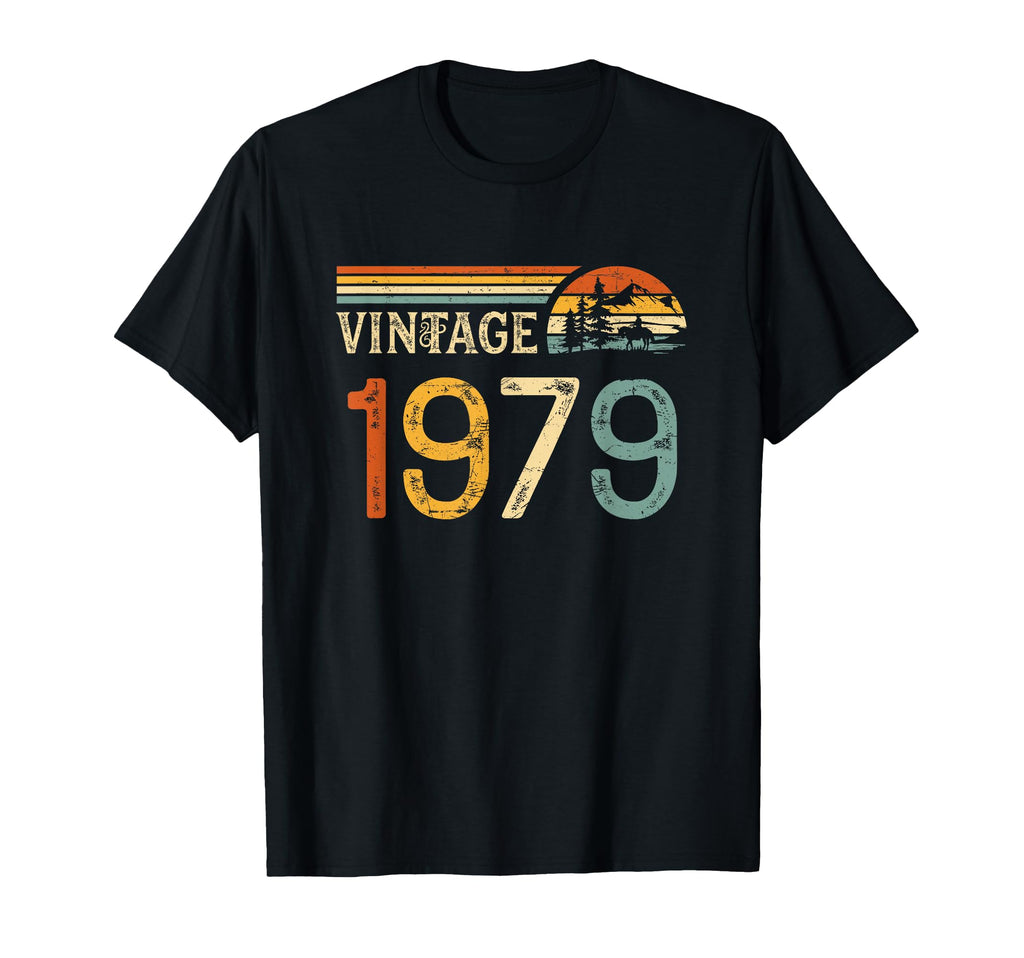 47Th Birthday 1979 47 Years Old Bday T-Shirt - Unique Graphic Men Women - T-Shirt, Sweatshirt, Hoodie