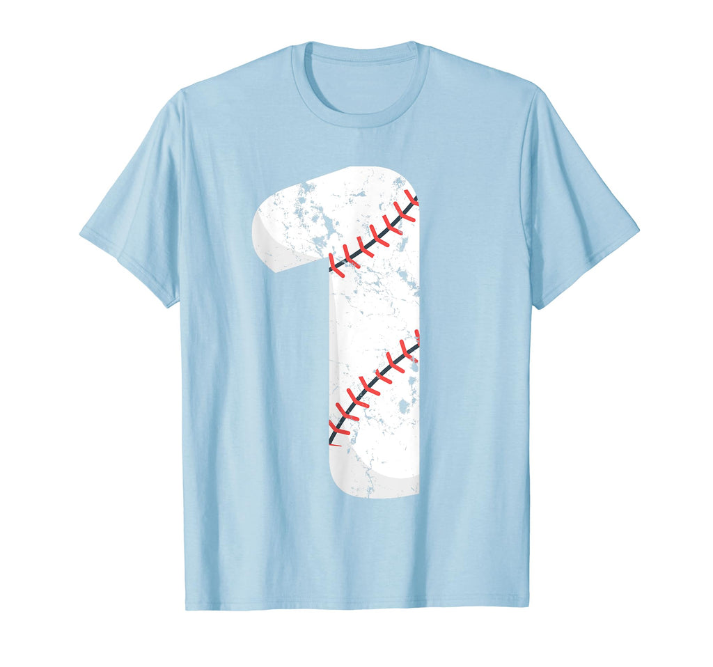 Number 1 Baseball Distressed Team T-Shirt - Streetwear Style Unisex - T-Shirt, Sweatshirt, Hoodie