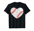 Baseball Heart Mom Game Day T-Shirt - Minimalist Print Unisex - T-Shirt, Sweatshirt, Hoodie