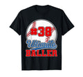 Baseball Baller Player Number 38 T-Shirt - Fun Novelty Design Men Women - T-Shirt, Sweatshirt, Hoodie
