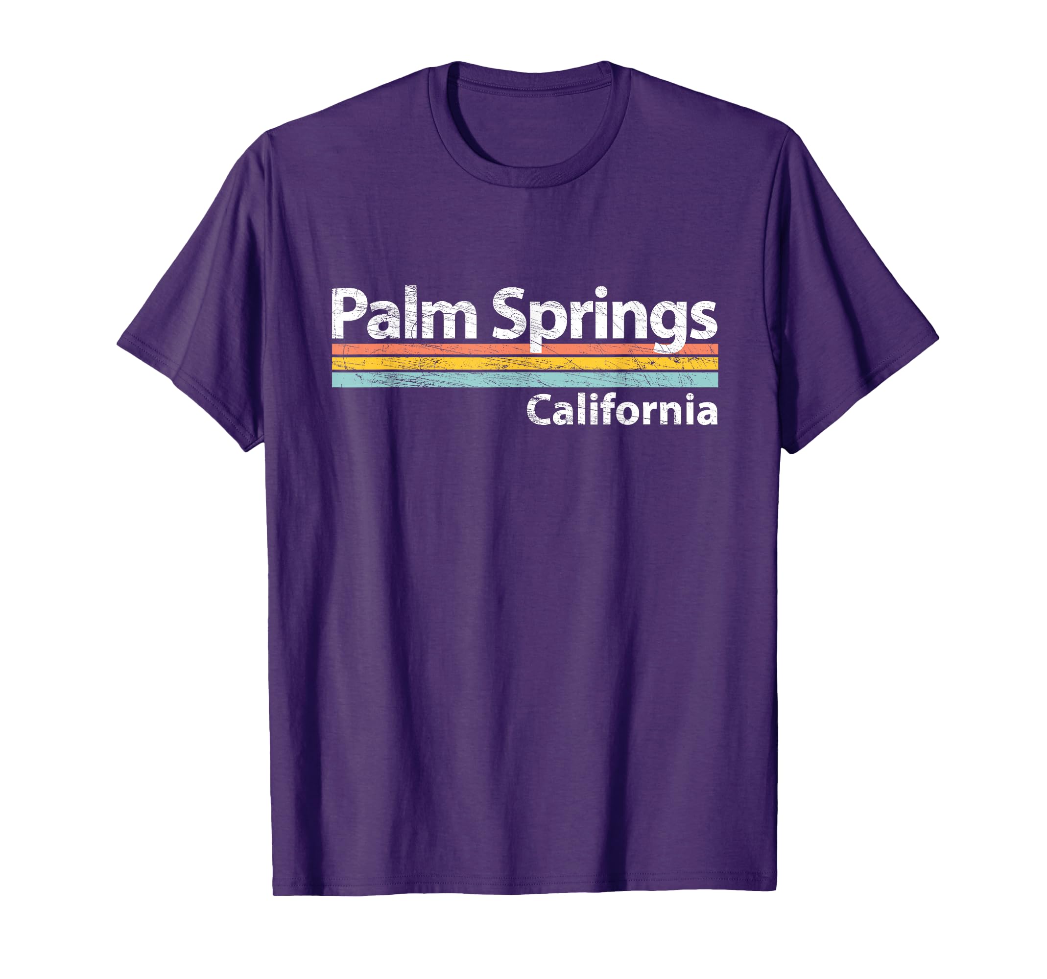 Palm Springs California Stripes T-Shirt - Casual Everyday Wear Unisex - T-Shirt, Sweatshirt, Hoodie
