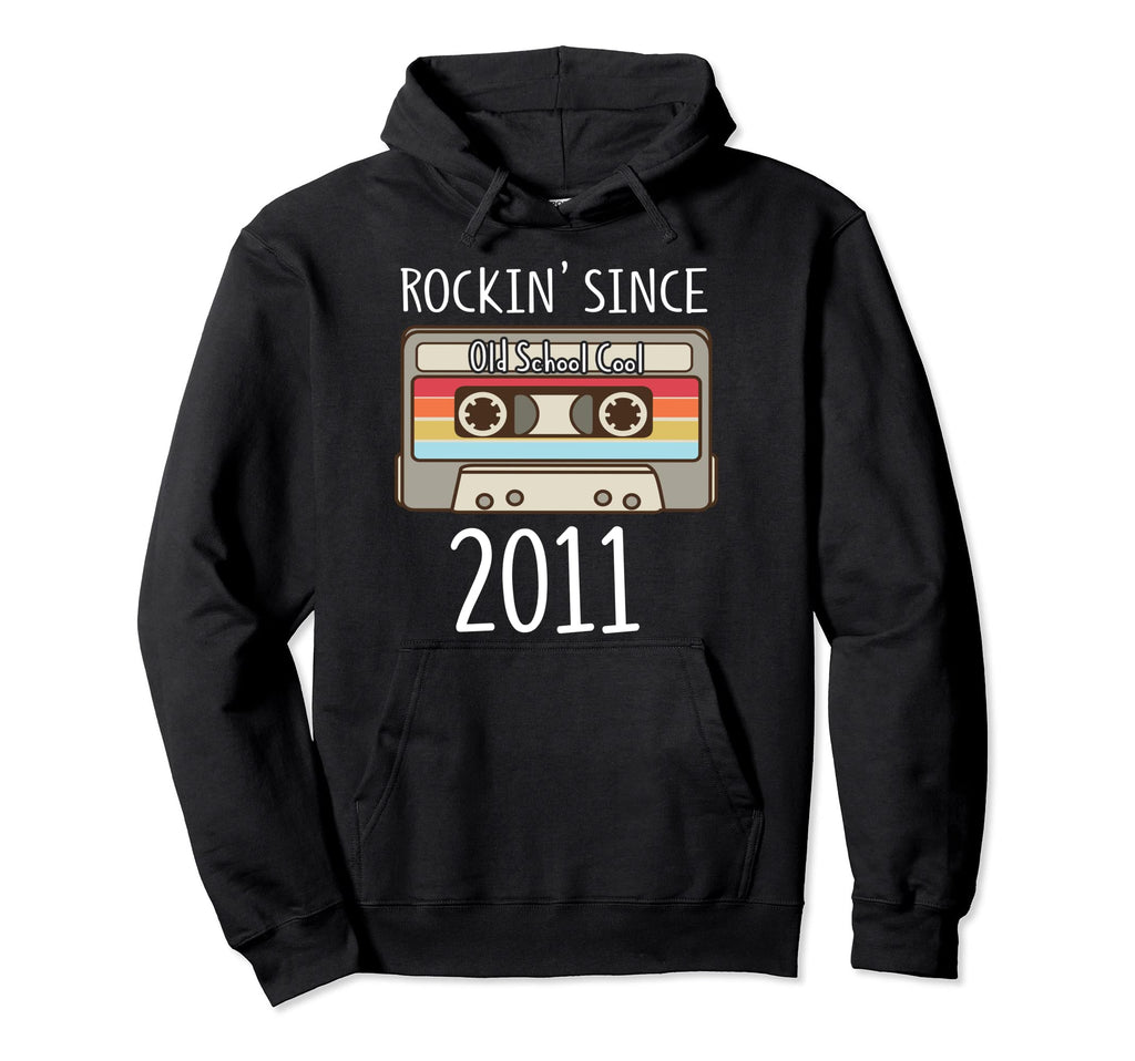 Rockin Since 2011 Cassette Tape 11Th Hoodie - Unique Graphic Men Women - T-Shirt, Sweatshirt, Hoodie