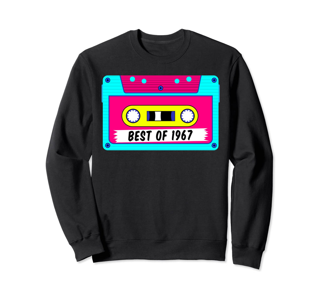 Best 1967 Futuristic Cassette Tape Sweatshirt - Novelty Apparel for Adults - T-Shirt, Sweatshirt, Hoodie