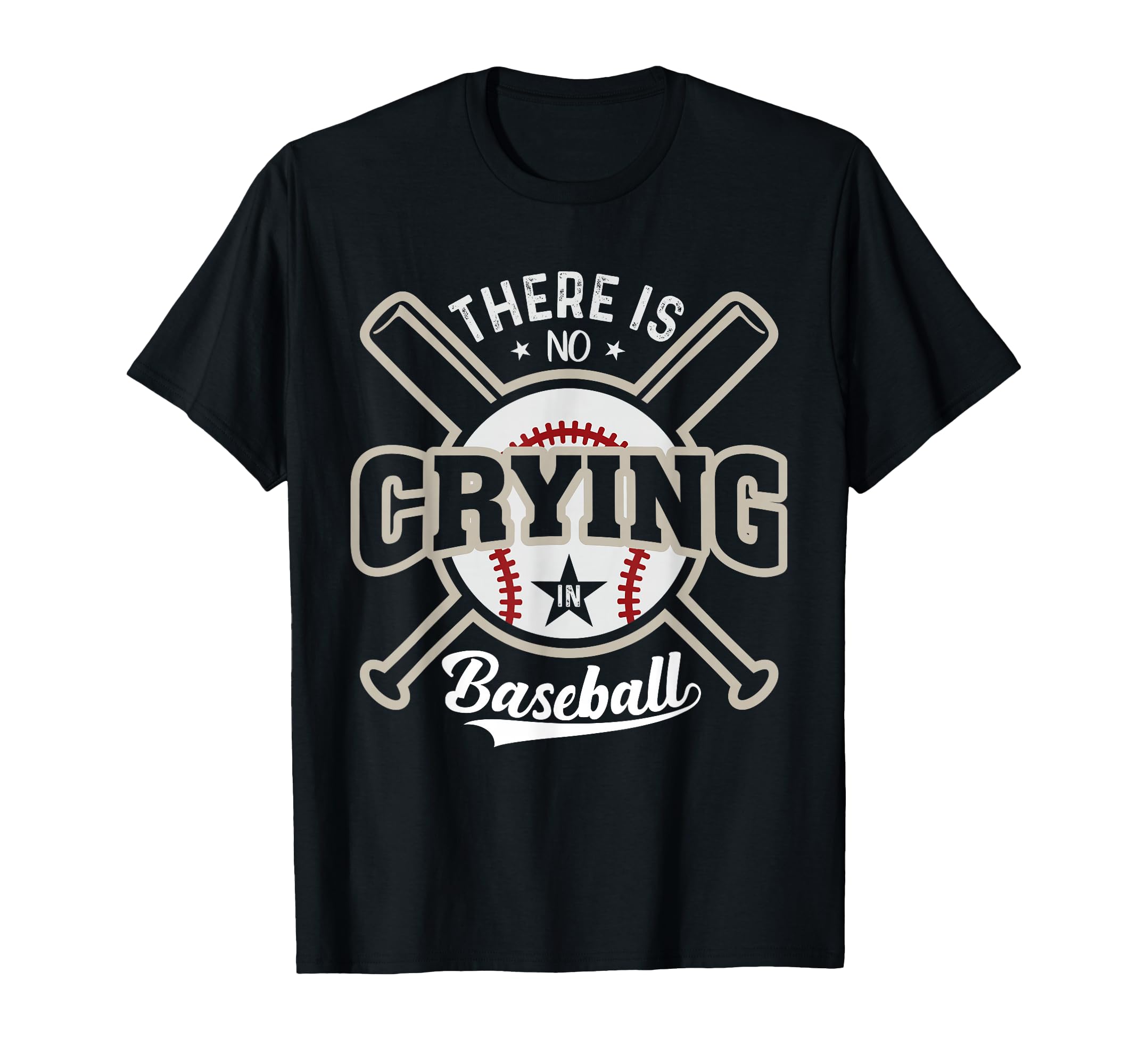 Funny There Is No Crying Baseball Sweatshirt - Fun Novelty Design Unisex - T-Shirt, Sweatshirt, Hoodie