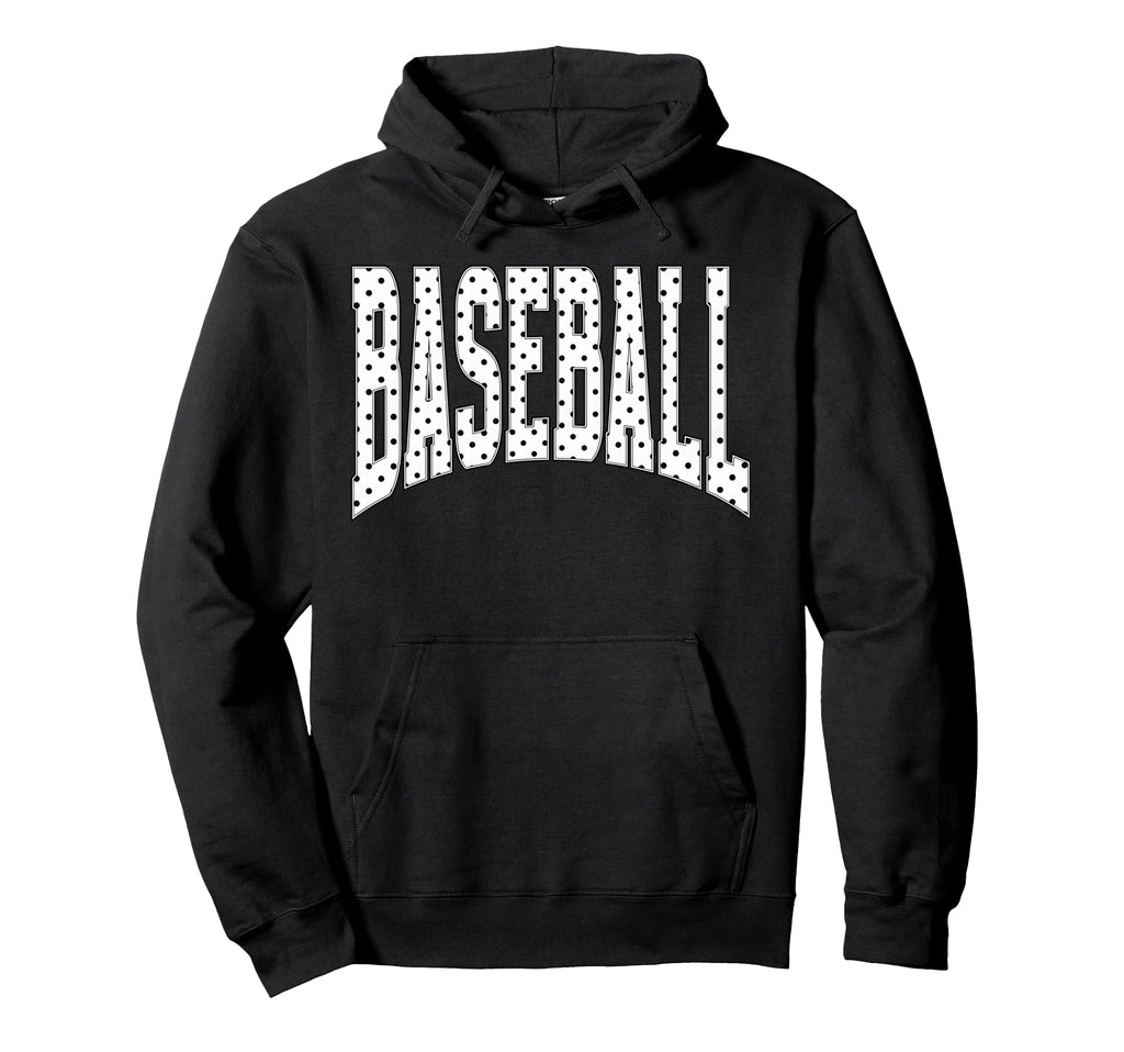 Baseball Polka Dot Baseball Pattern Hoodie - Aesthetic Graphic Men Women - T-Shirt, Sweatshirt, Hoodie