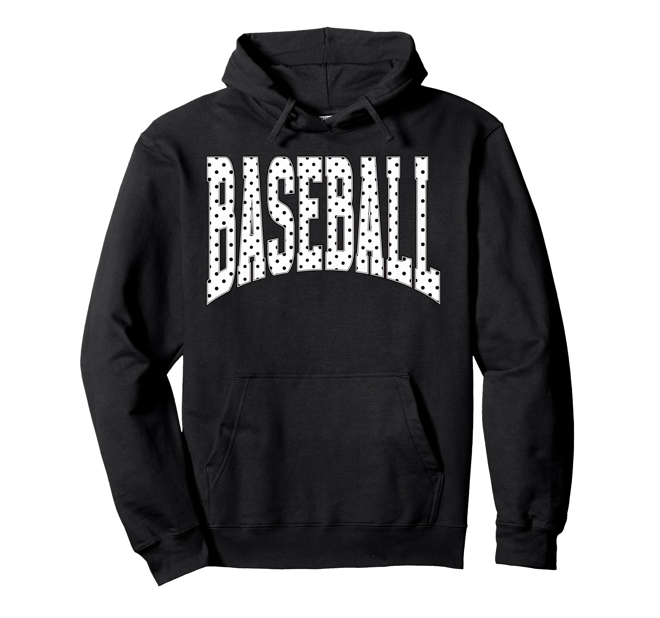 Baseball Polka Dot Baseball Pattern Hoodie - Aesthetic Graphic Men Women - T-Shirt, Sweatshirt, Hoodie
